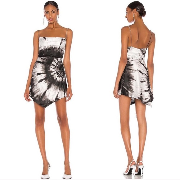 Retrofete Dresses & Skirts - Retrofete Auris Silk Tie Dye Mini Dress Sz M